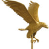 gold aluminum flying eagle flagpole ornament