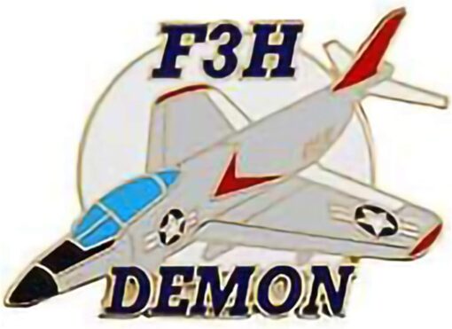 F3H Demon Military Pin