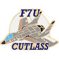 F 7U Cutlass Military Pin