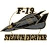 F-19 Lockheed Stealth Fighter Pin 1 1/2"