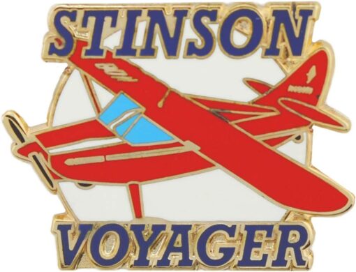 Stinson Voyager Civilian Aircraft Hat or Shirt Pin