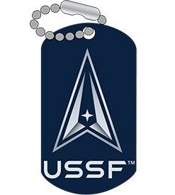 PIN-USSF SPACE FORCE "DOG TAG" (1-1/4")
