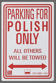 Polish Parking Sign