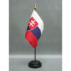 4 in. X 6 in. Slovakia Mounted on a 10 in. Black Staff with Gold Spear tip.