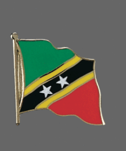 St. Chris Nevis Lapel Pin