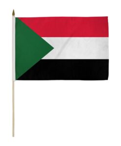 Sudan 12X18 inch Handheld Stick Flag