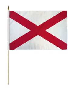 12x18in State Of Alabama Stick Flag