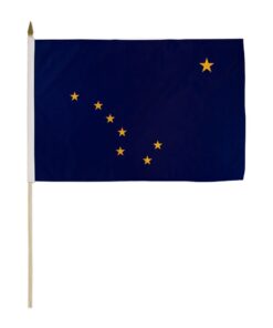 12x18in State Of Alaska Stick Flag