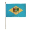12x18in State Of Delaware Stick Flag