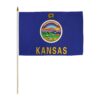 12x18in State Of Kansas Stick Flag