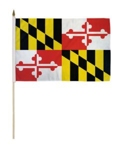 12x18in State Of Maryland Stick Flag