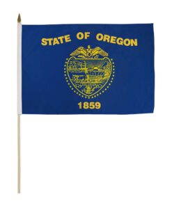 12x18in State Of Oregon Stick Flag