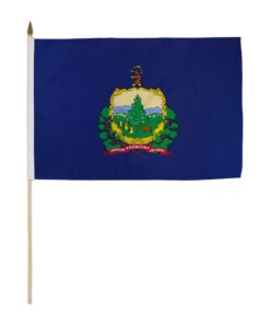12x18in State Of Vermont Stick Flag