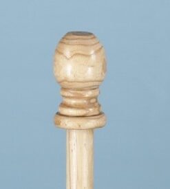 6' 1 Piece Blonde Wood Flagpole, 6 ft. X 1 in. One Piece Wood Flagpole with Ball Ornament