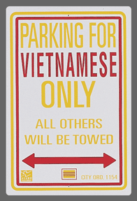 Vietnamese Parking Sign