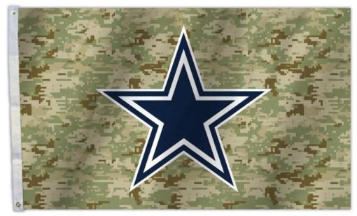 Dallas Cowboys Star Camo Flag