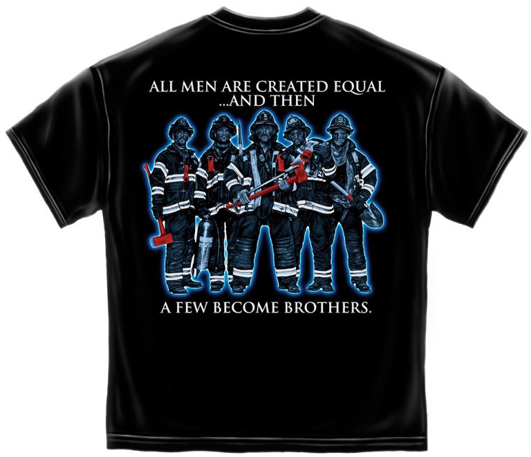All Men Created Equal Firefighter Shirt - Image 3