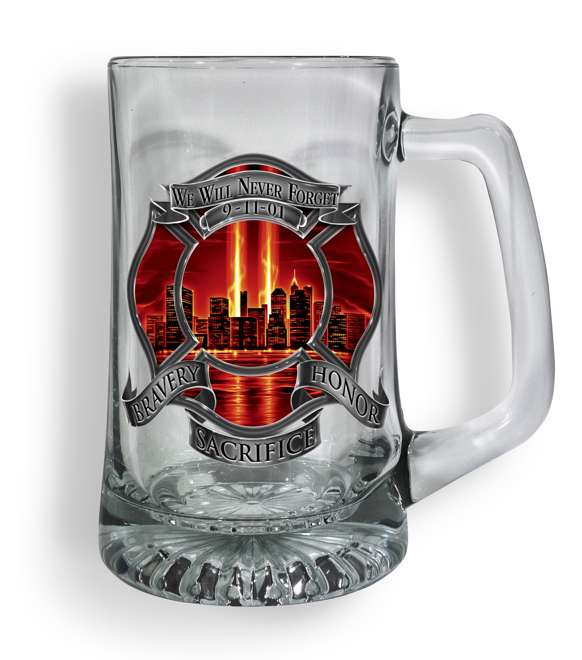 9-11 Tankard Glass