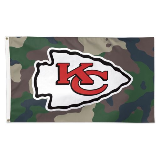 Kansas City Chiefs Camo Flag