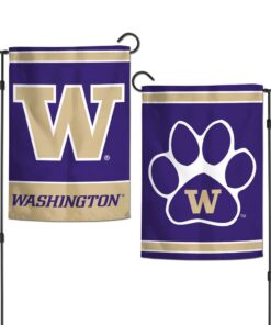 Washington Huskies Garden Flags 2 sided 12.5" x 18"