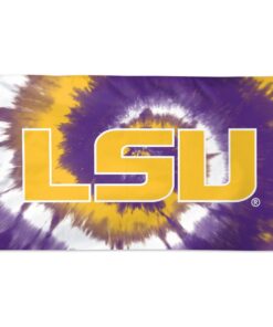 LSU Tigers tyedye Flag Deluxe 3' X 5'