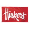 Nebraska Cornhuskers With Huskers Imprint Deluxe 3 X 5 Flag