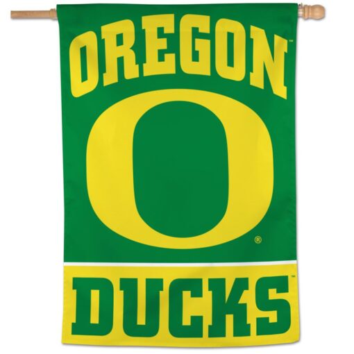 Single-sided Oregon Ducks Vertical Flag Banner 28" x 40"