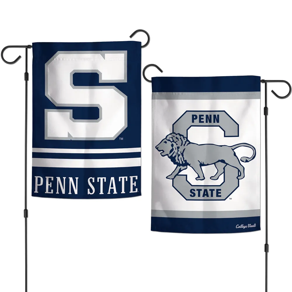Penn State Nittany Lions /College Vault Garden Flags 2 sided 12.5" x 18", Penn State Nittany Lions /College Vault Garden Flag Near Me