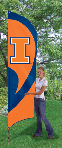 Illinois Tall Flag 8.5'x2.5'