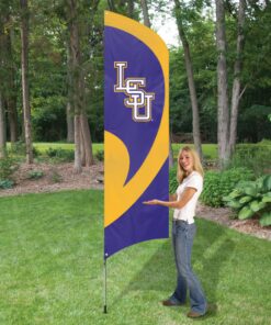 LSU Tall Team Flag Kit with Pole