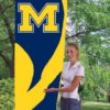 Michigan Tall Flag 8.5'x2.5'