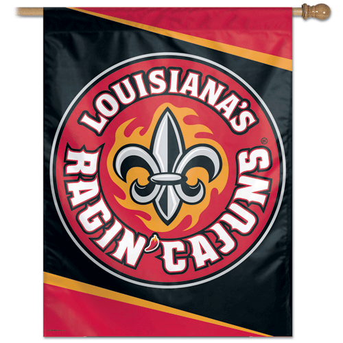 Louisiana - Lafayette Ragin Cajuns Vertical Flag 28" x 40"