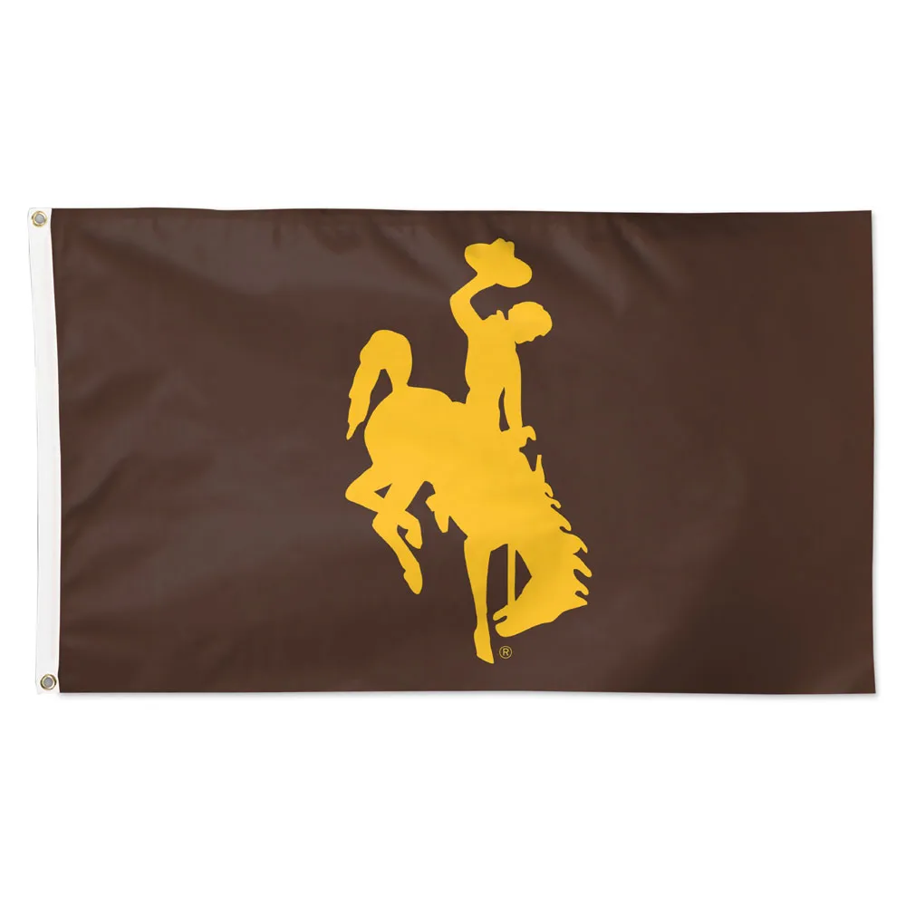 Wyoming Cowboys Flag - Deluxe 3' X 5', Wyoming Cowboys NCAA 3-ft x 5-ft Logo Flag