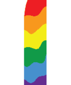 Rainbow Feather Flag