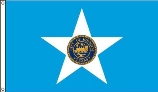 City of Houston 8'x12' 2-Ply Flag