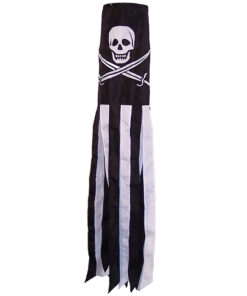 Skull and Crossbone Calico Jack 6"x40" Windsock
