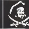 Captain M Pirate Flag 3x5ft Poly