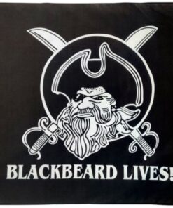 Black Beard Lives Pirate Flag 3x5ft Poly