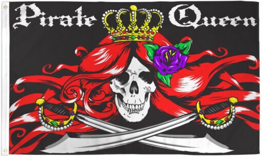 Pirate Queen Flag 3x5ft Poly