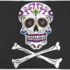Pirate Sugar Skull Flag 3x5ft Poly