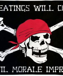 Pirate Morale Flag 3x5ft Poly