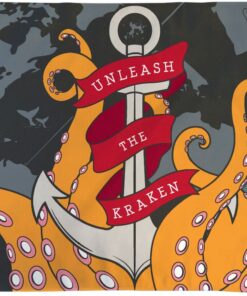 The Kraken Pirate Flag 3x5ft Poly