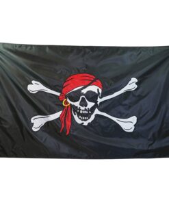 ​Jolly Roger 3'X5' Embroidered Double Sided Grommet Flag