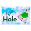 19th Hole 3'x5' Flag is printed on heavy-duty nylon