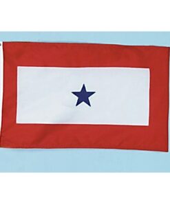 3x5 U.S. Blue Star Service BannerNylon Premium Flag 3'x5' Grommets
