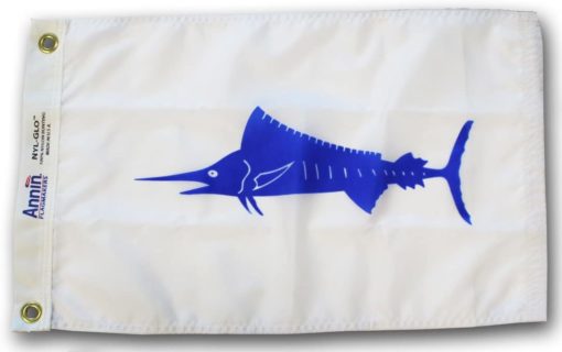 Blue Marlin Fish Flag 12" x 18"