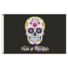 Our festive & colorful collection of Skull Dia de Muertos 3'x5' screen-printed nylon flag speaks for itself