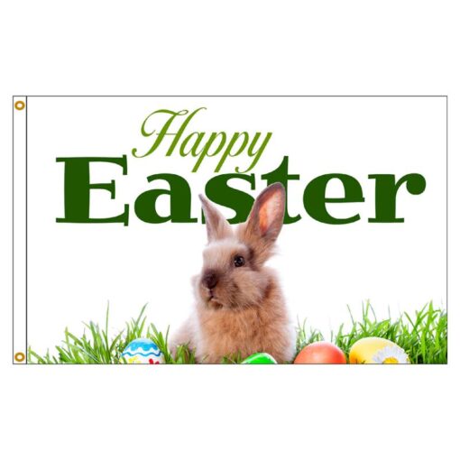 Easter Bunny 3'X5' Nylon Flag Printed on heavy duty nylon