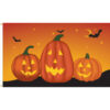 Pumpkin 3'X5' Nylon Flag Printed on heavy duty nylon