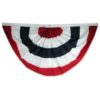 Polycotton 4'x8' Pleated Fan With Stripes